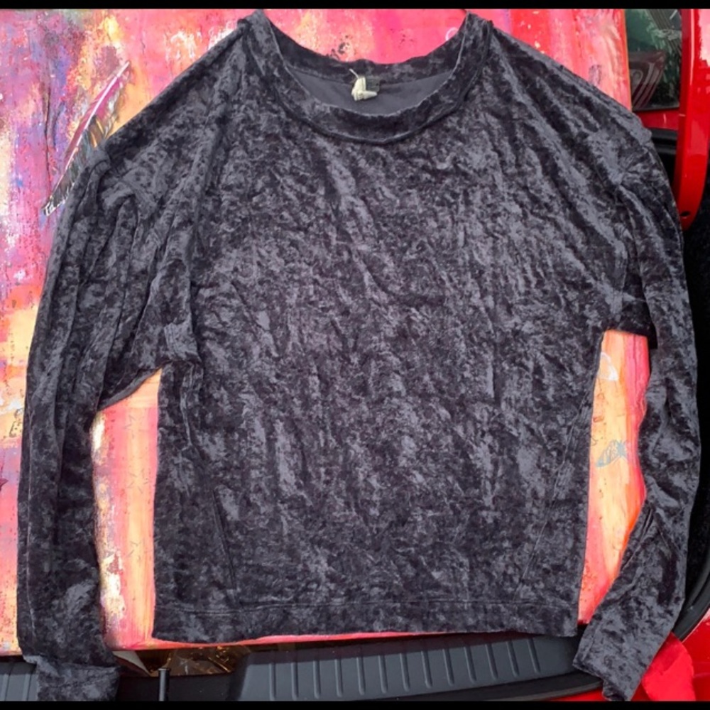 We The Free - Free People - Velour Top XS